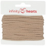 Infinity Hearts Cordon Anorak Coton rond 3mm 820 Beige - 5m