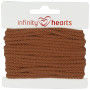 Infinity Hearts Cordon Anorak Coton rond 3mm 850 Marron clair - 5m