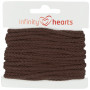 Infinity Hearts Cordon Anorak Coton rond 3mm 880 Marron foncé - 5m