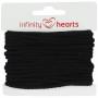 Infinity Hearts Cordon Anorak Coton rond 3mm 990 Noir - 5m