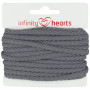 Infinity Hearts Cordon Anorak Coton rond 5mm 950 Gris foncé - 5m