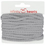 Infinity Hearts Cordon Anorak Coton rond 5mm 920 Gris clair - 5m