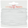 Infinity Hearts Cordon Anorak Coton rond 5mm 100 Blanc - 5m