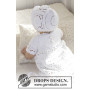 Si Charmant DROPS Design - Modèle de Crochet - Robe de Baptême Bébé tailles 0/6 mois - 2 ans