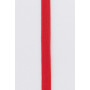 Ruban de tuyauterie polyester/coton au mètre 003 Rouge 8mm - 50cm