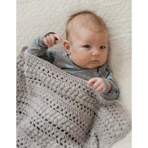 Grands Rêves par DROPS Design - Patron de couverture pour bébé au crochet 66-80 cm