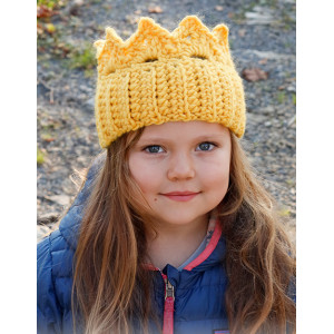 Reine Sophie par DROPS Design - Modèle de Crochet - Couronne tailles 2 - 7/8 ans