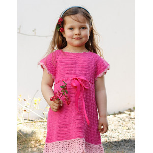 Le Printemps Arrive par DROPS Design - Modèle de Crochet - Robe Bébé tailles 0/1 mois - 5/6 ans