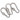 Infinity Hearts Mousqueton avec Serrure Acier Inoxydable Argenté 40x20mm - 3 pcs