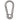 Infinity Hearts Mousqueton avec Serrure Acier Inoxydable Argenté 40x20mm - 3 pces