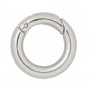 Infinity Hearts Anneau O-ring / sans fin avec ouverture Laiton Argent Dia. 18mm - 5 pcs