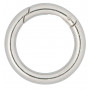 Infinity Hearts Anneau O-ring / sans fin avec ouverture Laiton Argent Ø28mm - 5 pcs