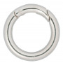 Infinity Hearts Anneau O-ring / sans fin avec ouverture Laiton Argent Ø25mm - 5 pcs