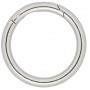 Infinity Hearts Anneau O-ring / sans fin avec ouverture Laiton Argent Ø50mm - 5 pcs