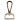 Infinity Hearts Mousqueton avec anneau en D Laiton Or clair 60x30mm - 5 pcs
