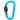 Infinity Hearts Mousqueton avec Serrure Laiton Bleu 80mm - 5 pcs