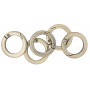 Infinity Hearts O-ring/anneau sans fin avec ouverture en laiton bronze antique Dia. 23,5mm - 5 pièces 