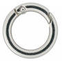 Infinity Hearts O-ring/anneau sans fin avec ouverture en laiton argent Dia. 23,5mm - 5 pièces 