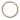 Infinity Hearts O-ring/Bague sans fin avec ouverture en laiton doré clair Dia. 30mm - 5 pièces 