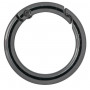 Infinity Hearts O-ring/anneau sans fin avec ouverture en laiton Gun metal Dia. 30mm - 5 pièces 