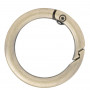 Infinity Hearts O-ring/anneau sans fin avec ouverture en laiton bronze antique Dia. 30mm - 5 pièces 