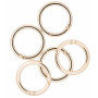 Infinity Hearts O-ring/Bague sans fin avec ouverture en laiton doré clair Dia. 37,6mm - 5 pièces 