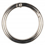 Infinity Hearts O-ring/anneau sans fin avec ouverture en laiton argent Dia. 37,6mm - 5 pièces 