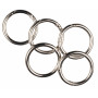 Infinity Hearts O-ring/anneau sans fin avec ouverture en laiton argent Dia. 37,6mm - 5 pièces 