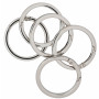 Infinity Hearts O-ring/anneau sans fin avec ouverture en laiton argent Dia. 43,6mm - 5 pièces 
