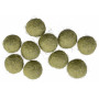 Boules de Feutre Laine 10mm Vert Poudré GN9 - 10 pces