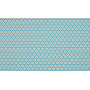 MInimals Tissu Popeline de Coton Imprimé 2 Bleu Fleur 145cm - 50cm