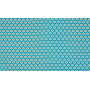 MInimals Tissu Popeline de Coton Imprimé 4 Aqua Fleur 145cm - 50cm