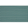 MInimals Tissu Popeline de Coton Imprimé 6 Pétrole Fleur 145cm - 50cm