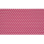 MInimals Tissu Popeline de Coton Imprimé 17 Fuchsia Fleur 145cm - 50cm