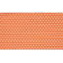 MInimals Tissu Popeline de Coton Imprimé 33 Orange Fleur 145cm - 50cm