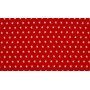 MInimals Tissu Popeline de Coton Imprimé 115 Rouge Étoile 145cm - 50cm