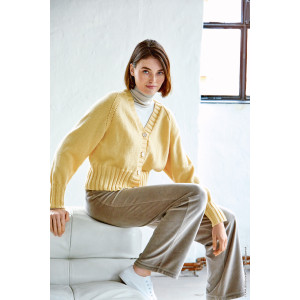 Cardigan Cool Wool par Lana Grossa - Modèle de Tricot - Gilet en Laine tailles 8/10 - 20/22