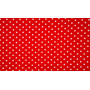 Minimals Tissu Popeline de Coton Imprimé 515 Pois Gros Rouge 145cm - 50cm