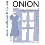 ONION Pattern 9030 Plus Waistcoat &amp; Kaftan Dress pour tissu tricoté