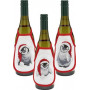Kit de broderie Permin Tablier de vin Pingouins 10x15cm
