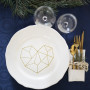 Infinity Hearts Fabric Ribbon/Gift Ribbon Snowflake/Reindeer 20mm - 3 mètres