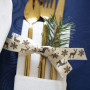 Infinity Hearts Fabric Ribbon/Gift Ribbon Snowflake/Reindeer 20mm - 3 mètres