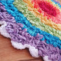 Tapis Rond Arc-en-ciel par Rito Krea - Modèle de Crochet : Tapis 102x102cm
