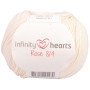 Infinity Hearts Rose 8/4 Lot 20 Pelotes Unicolore 172 Blanc Cassé - 20 pces