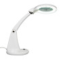 Prym Loupe de table avec lampe LED Plastique blanc diamètre 9.5cm