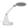 Prym Loupe de table avec lampe LED Plastique blanc diamètre 9.5cm