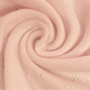 Tissu jersey de coton Pointelle 611 rouge clair - 50cm