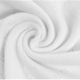 Tissu jersey de coton Pointelle 050 blanc - 50cm