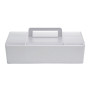 Infinity Hearts Hobby Toolbox with Handle &amp; Lid Plastic White 32.5x13.5x15.4cm