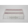 Infinity Hearts Boîte de Rangement en Plastique avec 20 compartiments amovibles Transparent/Blanc/Rouge 40,4x34,9x7,3cm